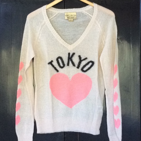 Wildfox Sweaters - Wildfox Rainbow Dream Girls Tokyo Sweater